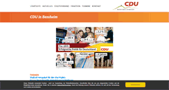 Desktop Screenshot of cdu-bensheim.de